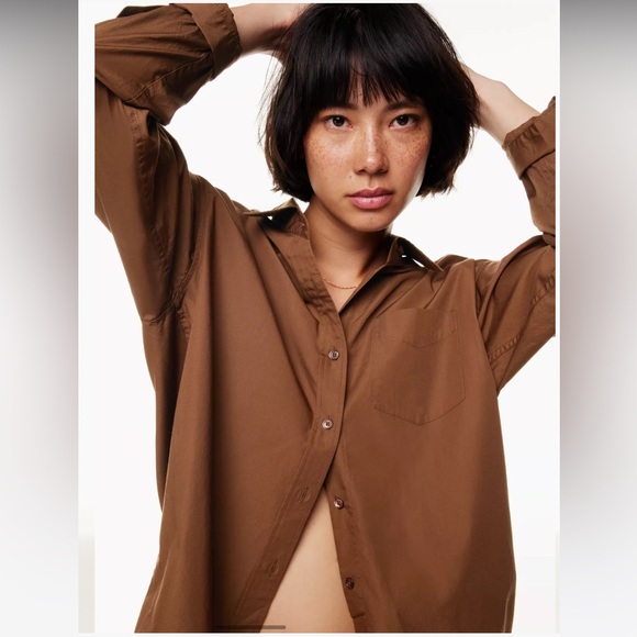 Aritzia Wilfred Free Relaxed Button Down Shirt - Picture 5 of 12